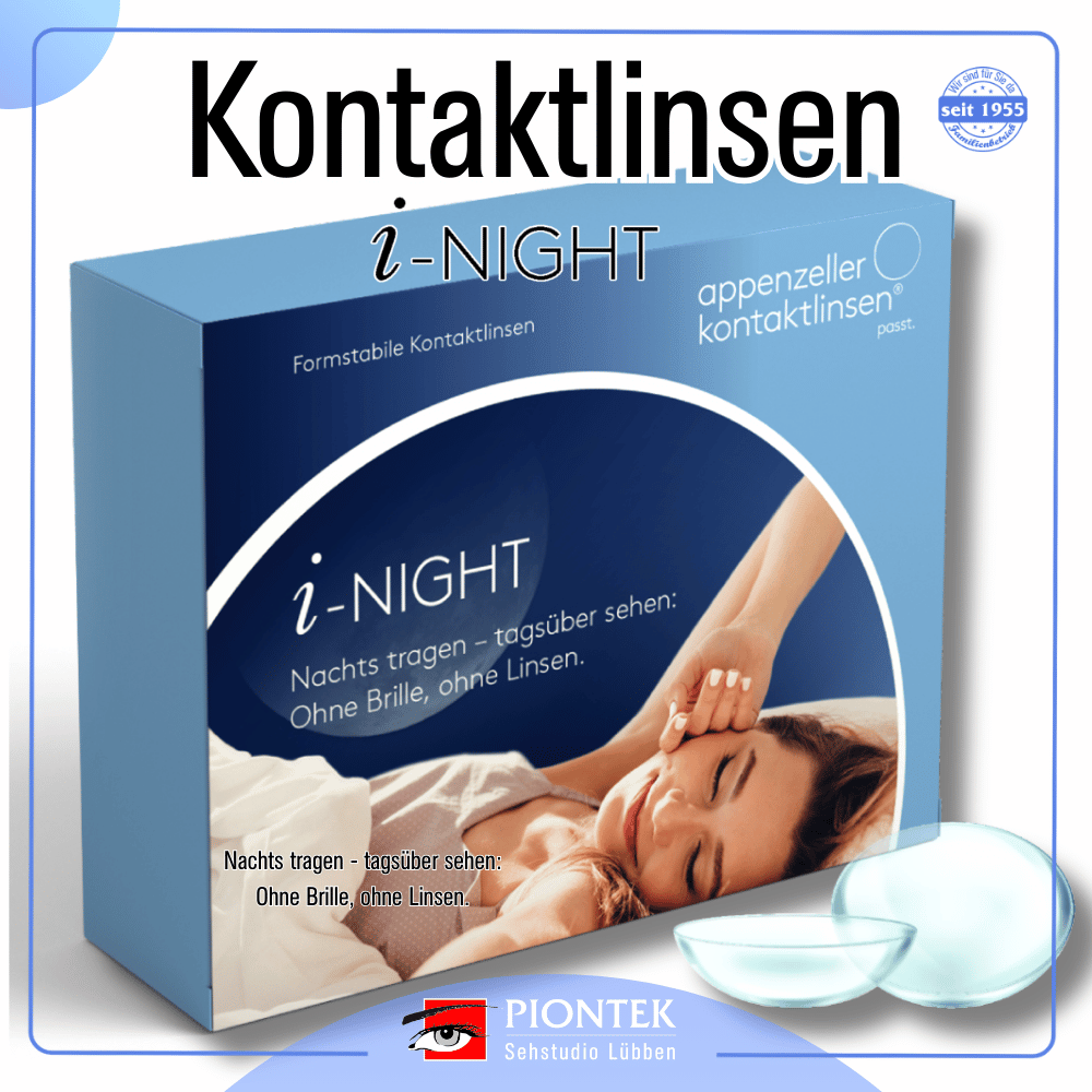 i-Night Nachtkontaktlinsen - bei Augenoptik Piontek - Sehstudio Lübben - Mehr erfahren ? - Hier klicken Myopie Management